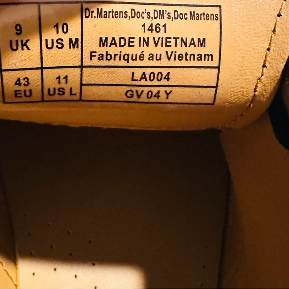 DR. MARTENS 1461 BLACK/ PURPLE FLORAL JACQUARD Men- 10, Women- 11 NWOB Offers! - Picture 7 of 10